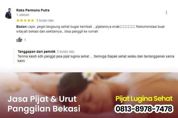 testimoni Jasa Urut Panggilan area Bekasi