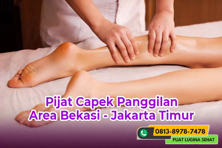 Terapis Pijat Lugina Sehat sedang melayani pelanggan